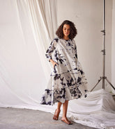 A Model Wearing Multicolor,Pure Cotton Summer Solstice curated by Only Ethikal